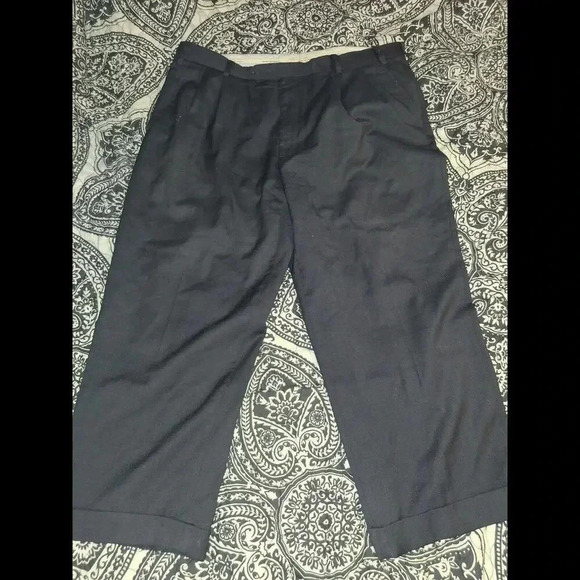 Kirkland Signature Pants Blue/gray Woolmark 100% Wool 38x32 - Picture 1 of 4